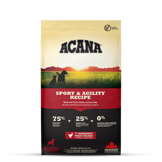 Acana Sports & Agility Adult Dry Dog Food - All Breeds - 11.4kg