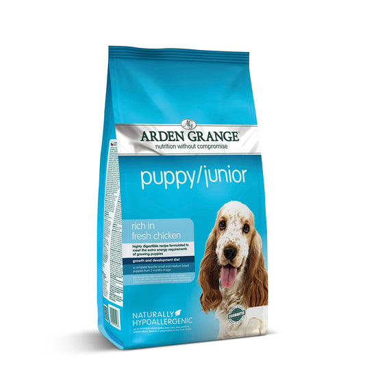 Arden Grange Puppy/Junior Fresh Chicken Dry Dog Food - Small/Medium Breed