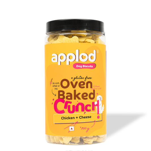 Applod Crunch-a-Licious Gluten Free Chicken & Cheese Dog Biscuits - 800g