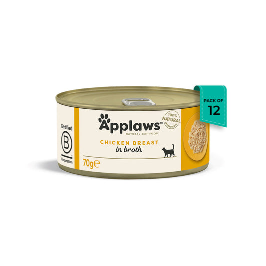 Applaws Chicken Breast Canned Adult Cat Food - Wet Cat Food - All Breeds - 70g