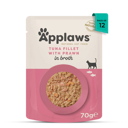 Applaws Tuna Fillet with Pacific Prawns Adult Wet Cat Food - 70g