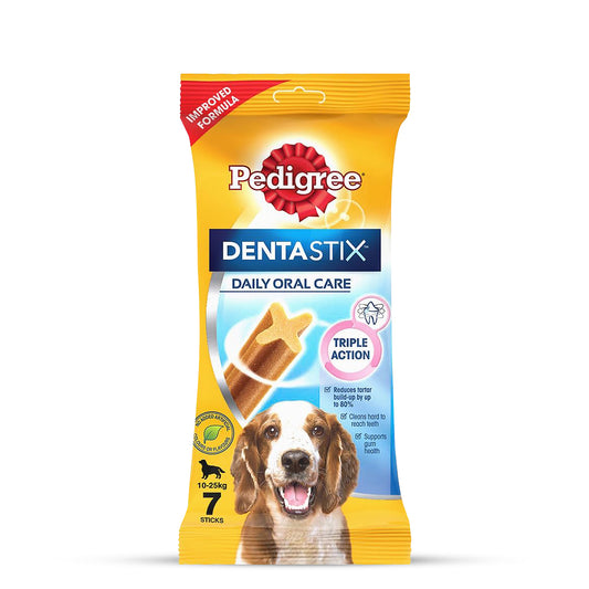 Pedigree Dentastix Medium Breed Oral Care Dog Treat - 7 Sticks - 180g