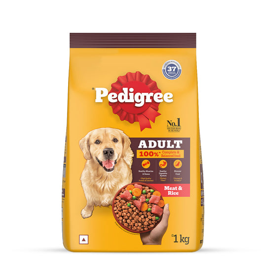 Pedigree Meat & Rice Dry Dog Food - All Breed Adult