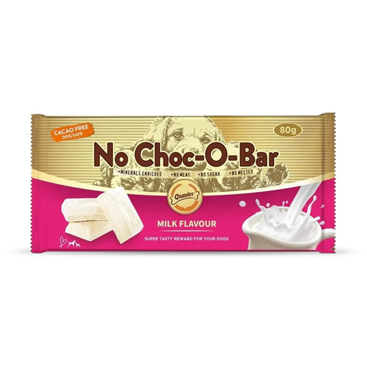 Gnawlers No Choc-O-Bar Milk Flavour Dog Treat – 80g
