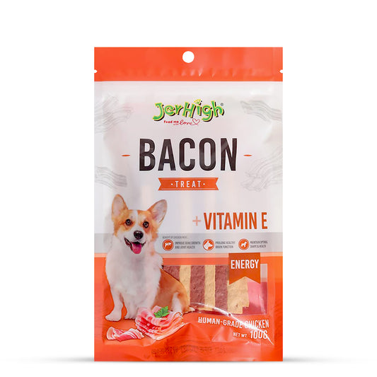 JerHigh Bacon Dog Meaty Treat - 100g