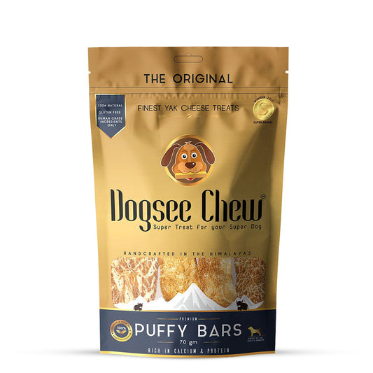 Dogsee Chew Puffy Bars Soft Dental Treat for Senior Dogs – 70g