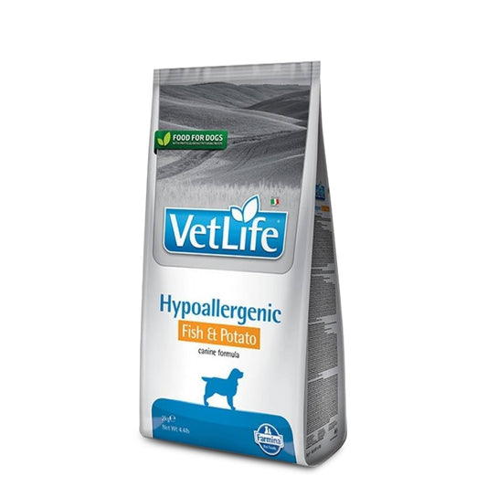 Farmina Vet Life Natural Diet Hypoallergenic Fish & Potato Dry Dog Food - All Breed All Life Stages