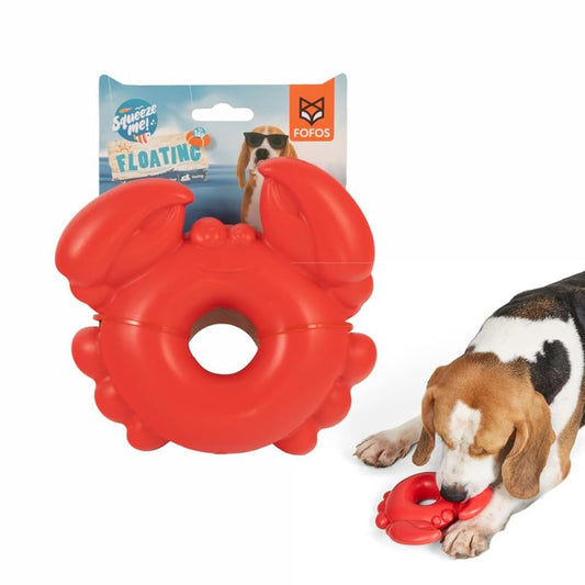 Fofos Ocean Animal Chewing Squeaky Crab Dog Toy