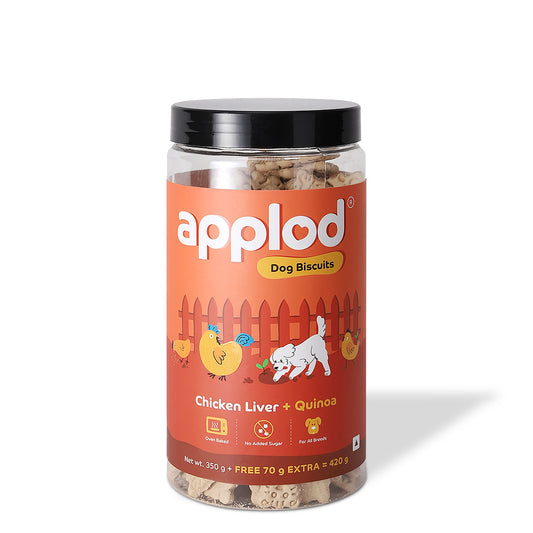 Applod Chicken Liver Dog Biscuit With Quinoa 