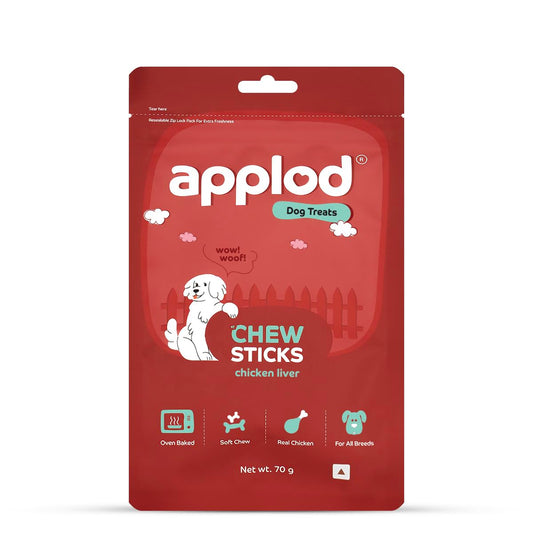 Applod Soft Liver Chew Sticks Dog Treat  - 70g