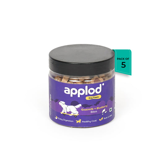 Applod Goatmilk & Blueberry Bites Dog Treat - 220g