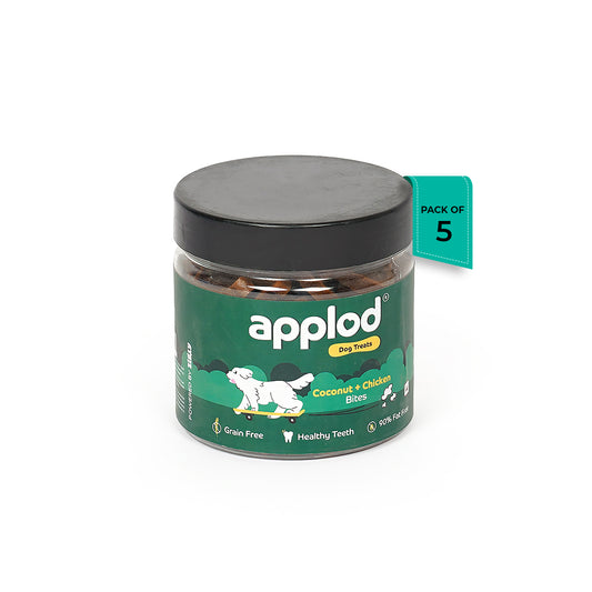 Applod Coconut & Chicken Bites Dog Treat - 200g