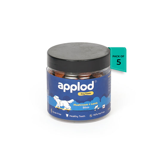 Applod Mushroom & Lamb Bites Gluten Free  Dog Treat - 200g